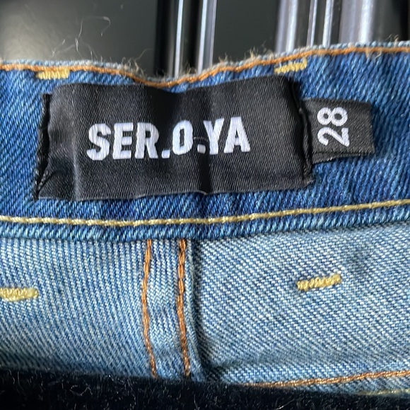 SER.O.YA new with tag jeans. Luca. mid rise slim. size 28x28 - Picture 6 of 9